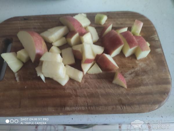 Быстрый пирог с яблоками фото