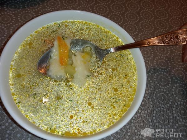 Суп с сырными клецками фото