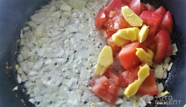 Филе индейки с имбирем и томатами фото