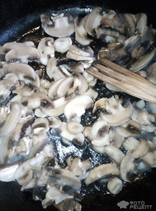 Фунчоза с грибами фото
