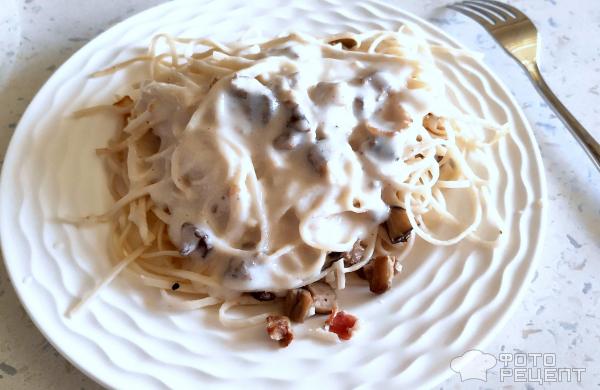 Паста с грибами под соусом бешамель – кулинарный рецепт