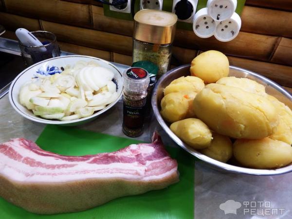 жареная грудинка свиная на сковороде с луком рецепт | Дзен