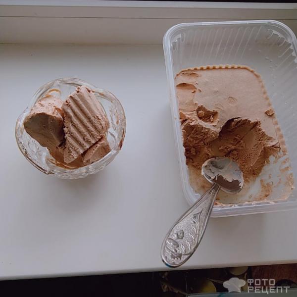 Вид мороженого после заморозки