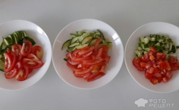 Салат из огурцов и помидоров — Русская кухня