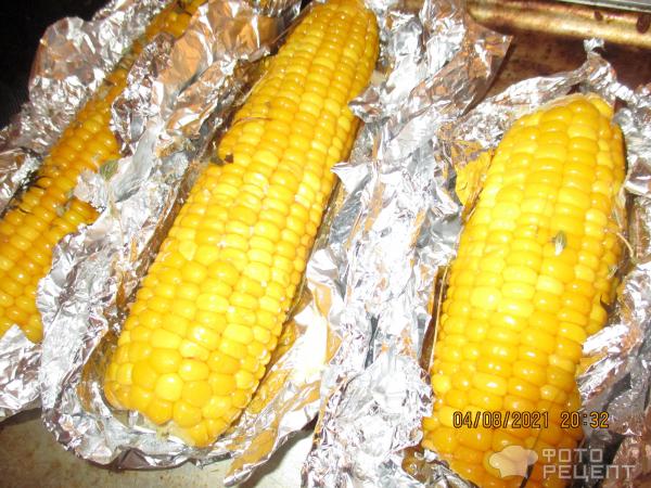 Кукуруза запеченная в духовке фото