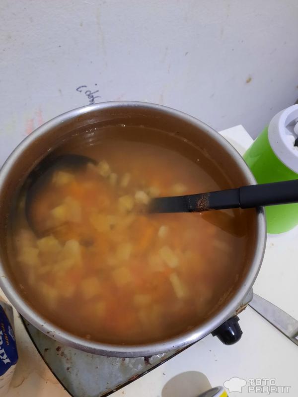 Сырный суп с куриными фрикадельками фото