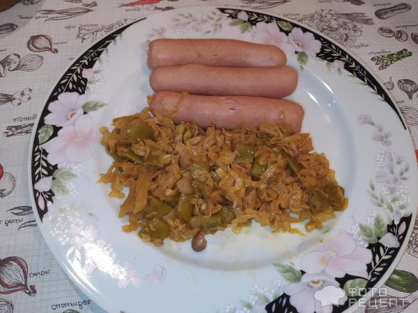 Капуста тушеная с овощами фото