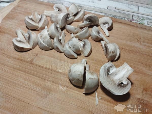 Рагу из кабачков с грибами фото