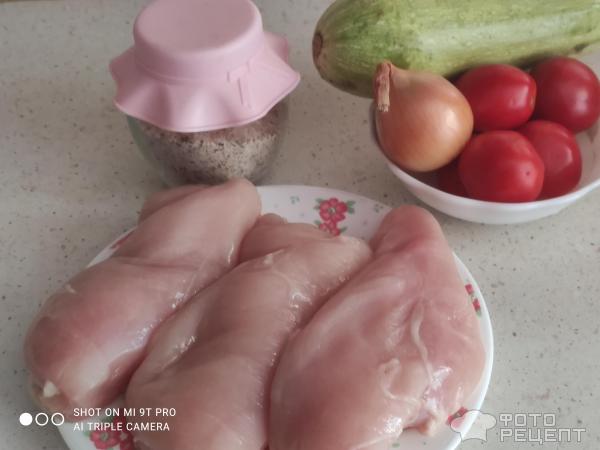 Куриная грудка с овощами-ПП фото