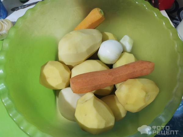картофель, морковь, лук