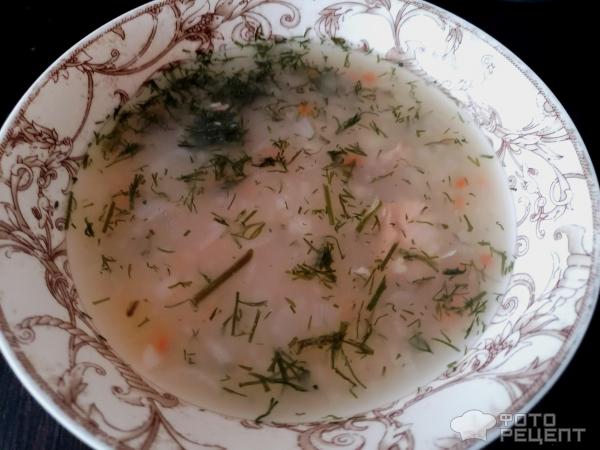 Рыбный суп с пшеном фото