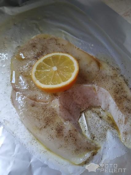 Рыба Глафкос с грибами фото
