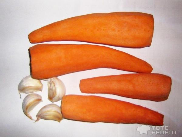 Салат из моркови с чесноком фото