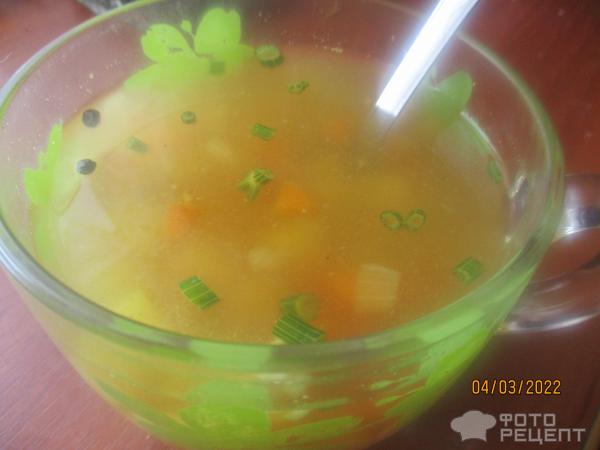 Суп с крабовыми палочками фото