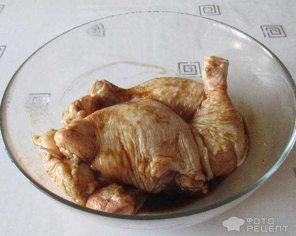 Курица с гречкой в духовке фото