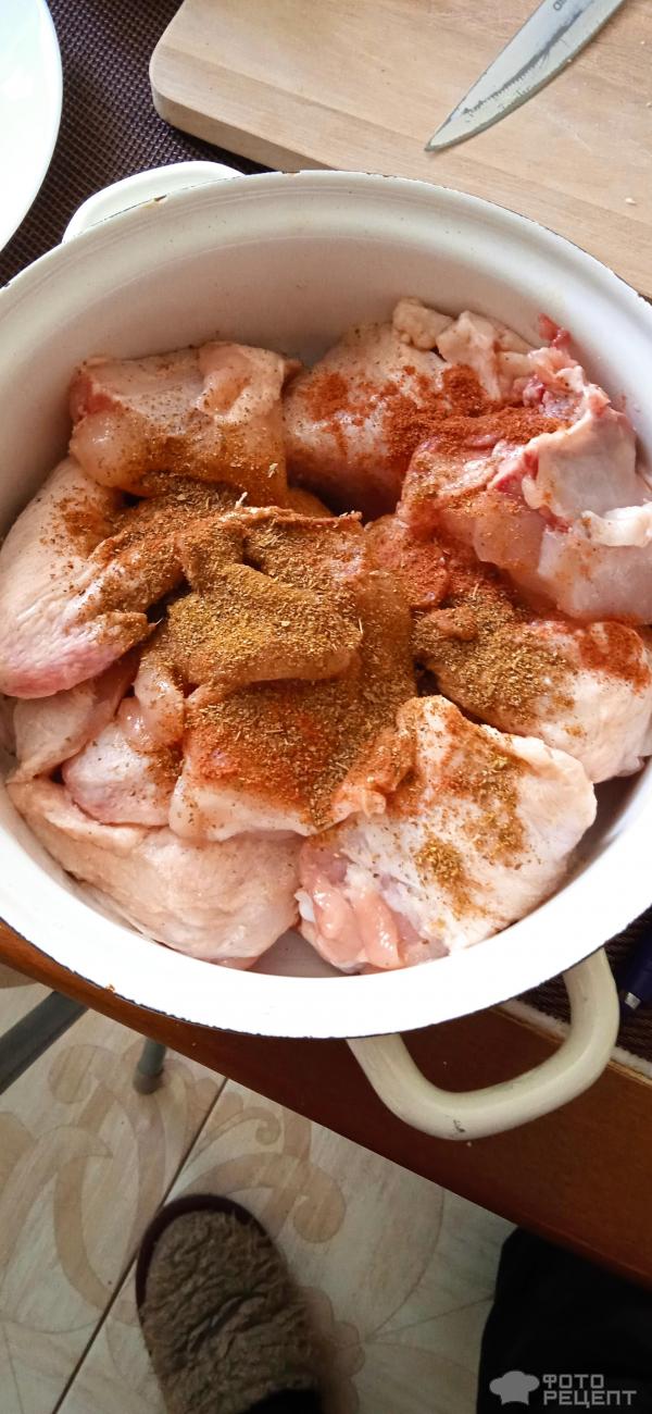 Курица в соево-пивном маринаде фото