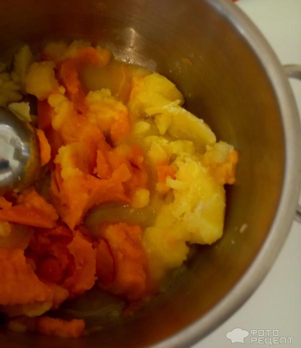 Пюре из картофеля и моркови фото