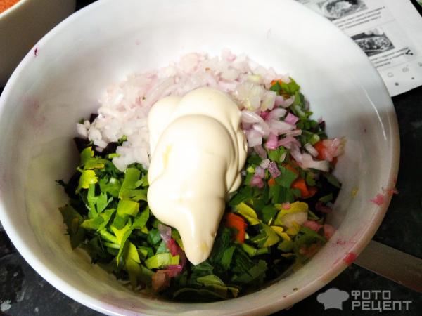 Острый салат из свеклы фото