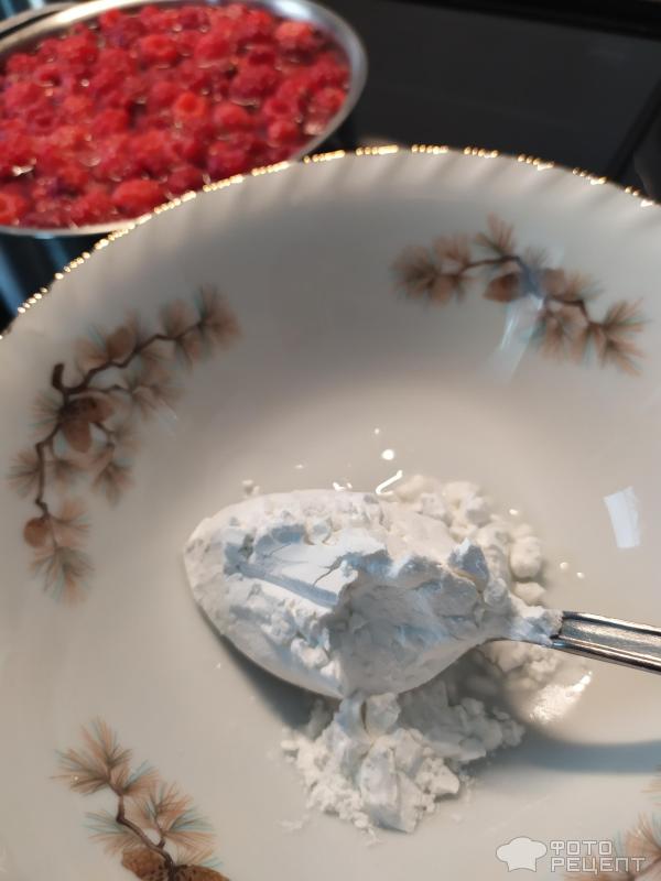 Кисель из свежих ягод малины фото