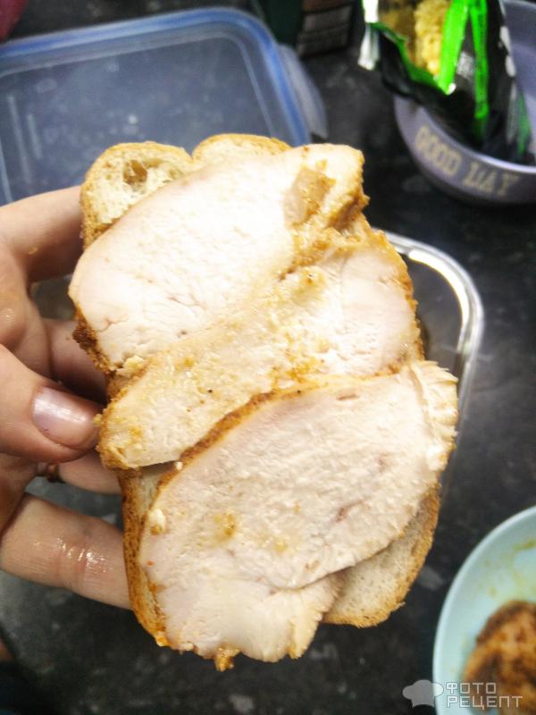 Бутербродное куриное мясо фото