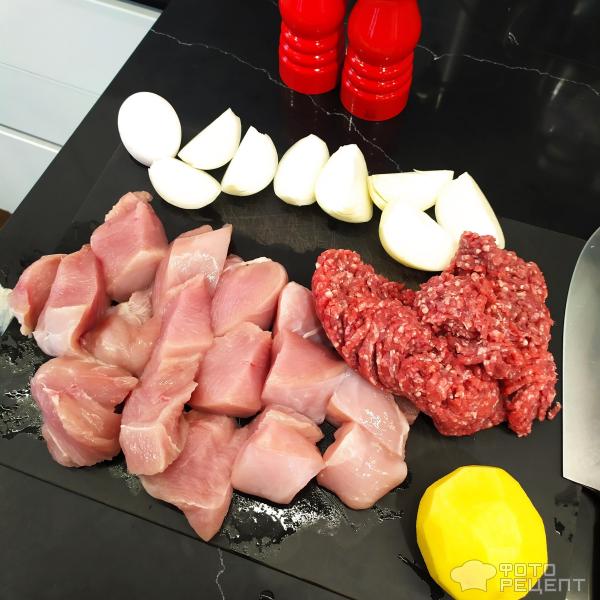Котлеты из грудки индейки с добавлением говяжьего мяса фото