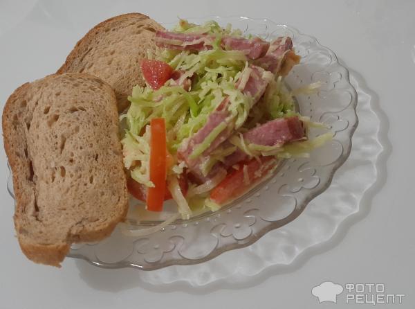 Салат из редьки с мясом фото