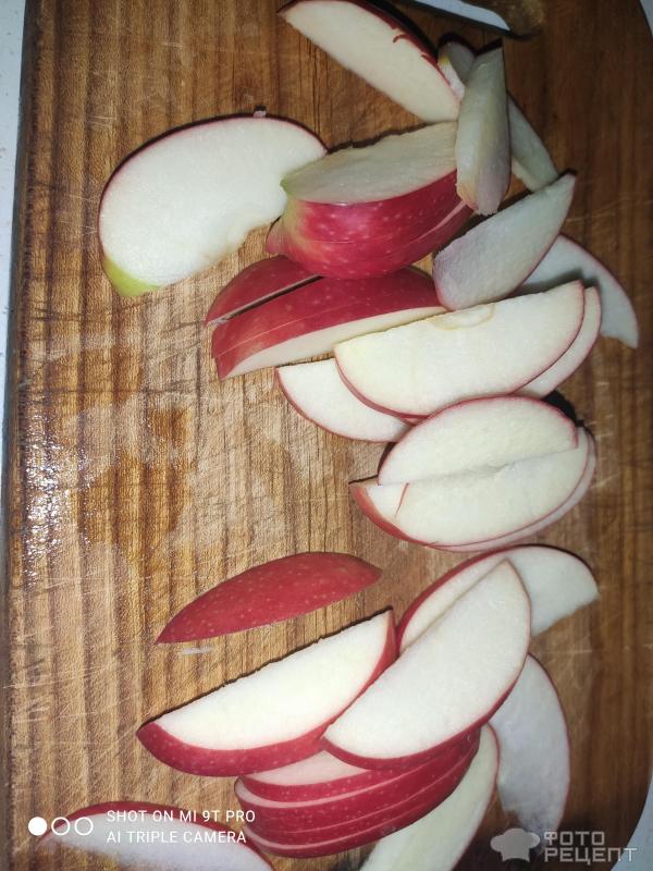 Жареный картофель с яблоками фото