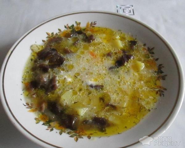 Грибной суп с древесными грибами фото