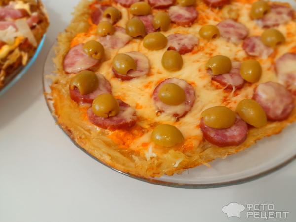 Пицца на картофельной основе (на сковороде) — рецепт с фото пошагово