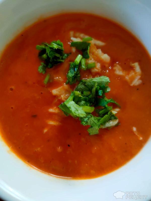 Суп из томатов фото