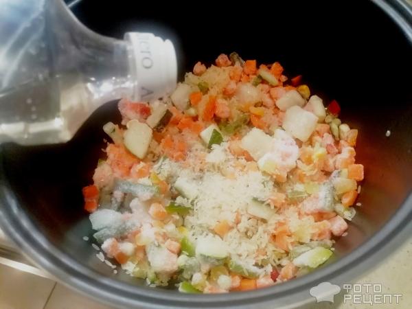 Филе пангасиуса запеченное с овощами фото
