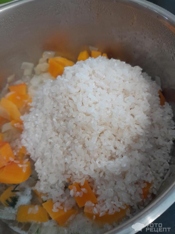 Рис с тыквой и сыром фото