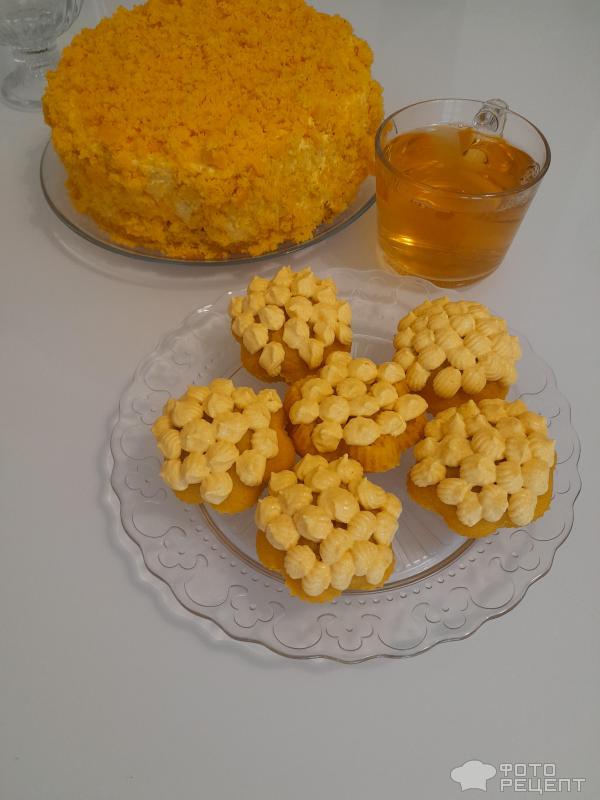 Праздничный торт к 8 марта Мимоза фото