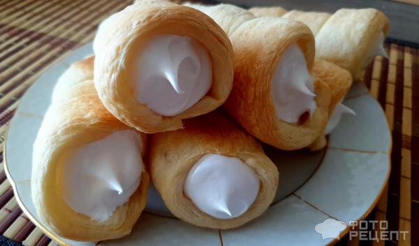 Слоёные трубочки с белковым кремом рецепт с фото на ростовсэс.рф