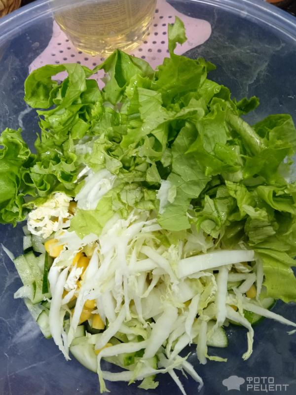Салат с полосатым тунцом фото