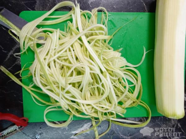 Спагетти из кабачков фото
