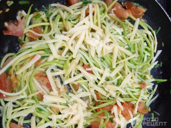 Спагетти из кабачков фото
