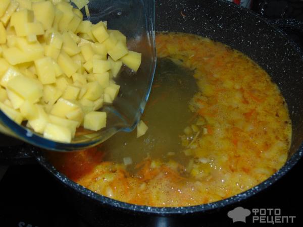 Суп овощной с фрикадельками фото