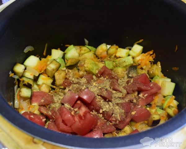 Овощное рагу с баклажанами и кабачками фото