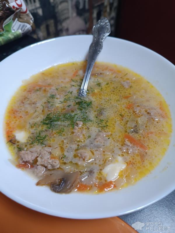 Суп с капустой и фаршем фото