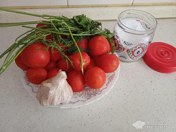 Малосольные помидоры в пакете фото
