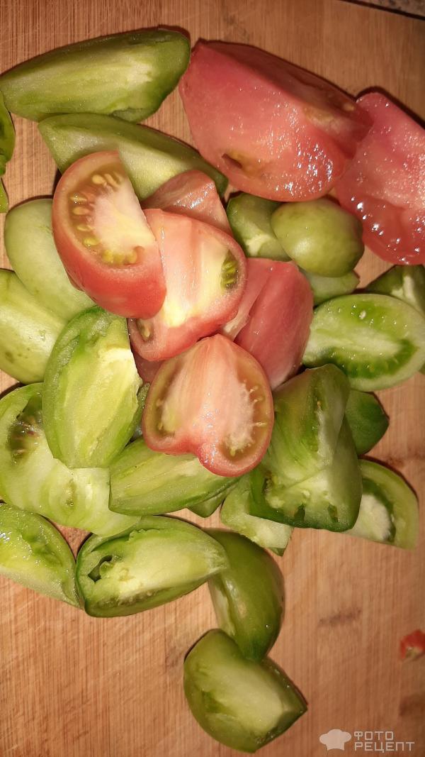Салат из зеленых помидор без обработки фото