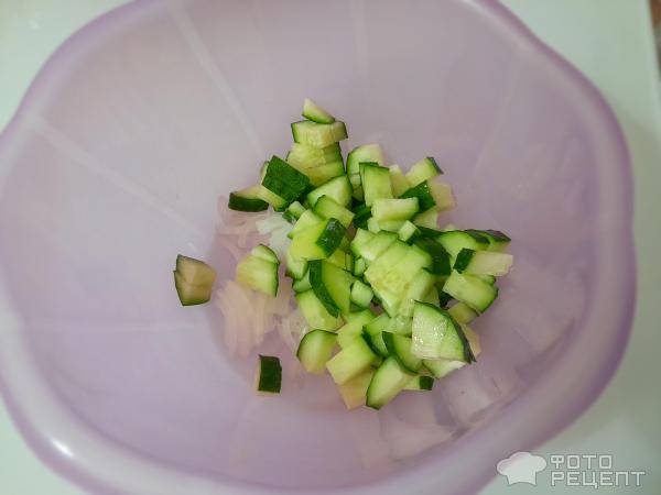 Салат из арбуза и сыра фото