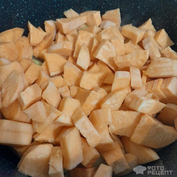 Рагу из батата (сладкого картофеля) фото