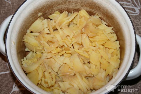 Запеканка с тертым картофелем