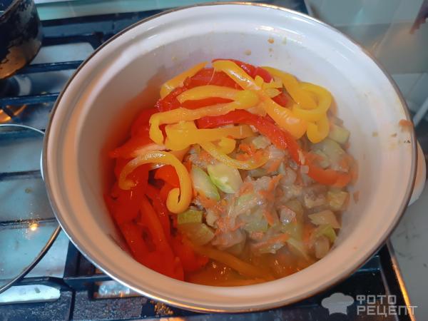 Овощной соус со свиными ребрышками фото