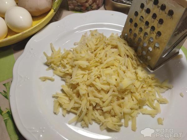 Салат Мимоза с копченым сыром фото