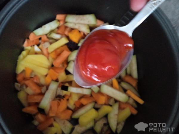 Тушеные овощи в мультиварке фото