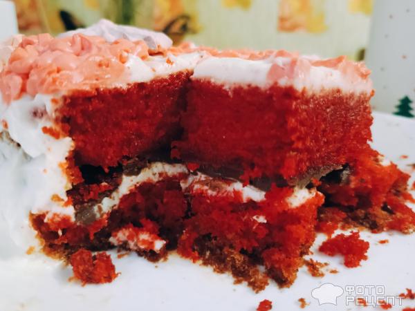 Сырный торт Красный бархат фото