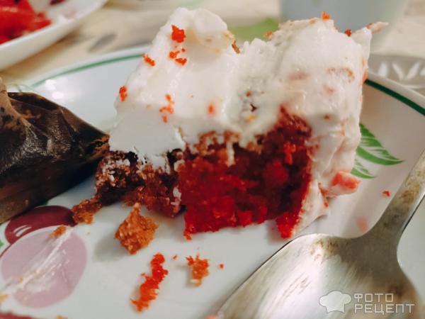 Сырный торт Красный бархат фото